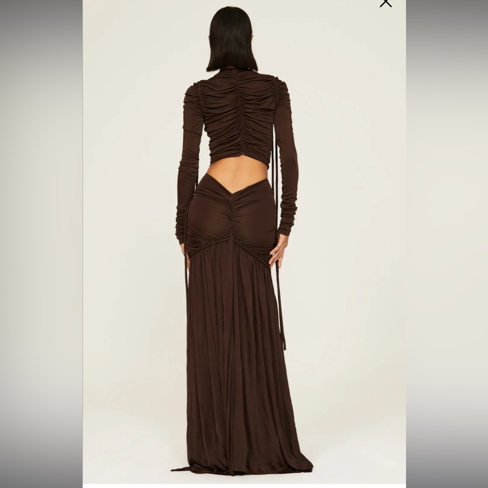 $1,690 Proenza Schouler Cinched Cutout Maxi Dress - Picture 4 of 8
